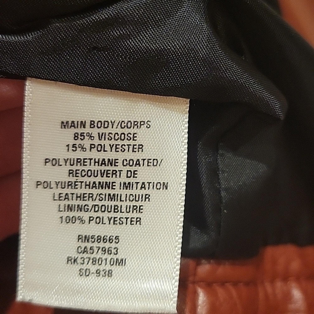 FREE PRESS Motorcycle Jacket Vegan Leather Notch Collar sz small - Picture 12 of 12